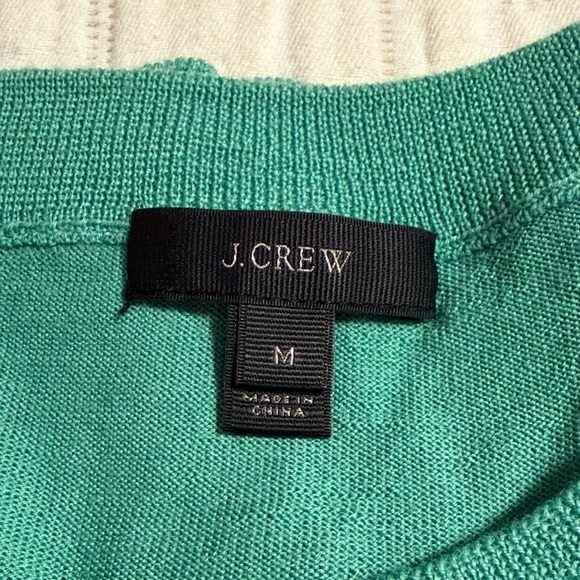J. Crew Ladies Teal Crewneck Sweater - Picture 2 of 7